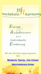 Mobile Screenshot of metabolic-harmony.at